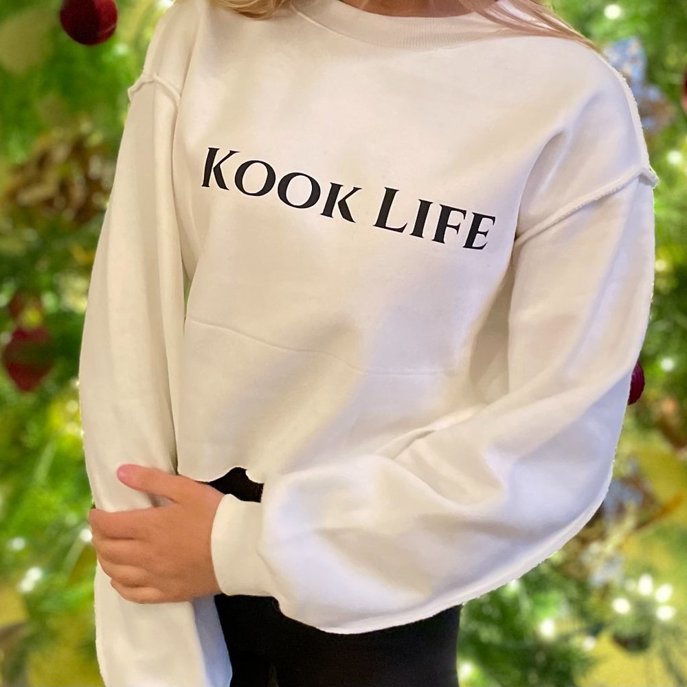 Kook Life Womens Crop Sweatshirt